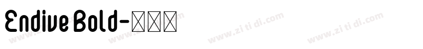 Endive Bold字体转换
